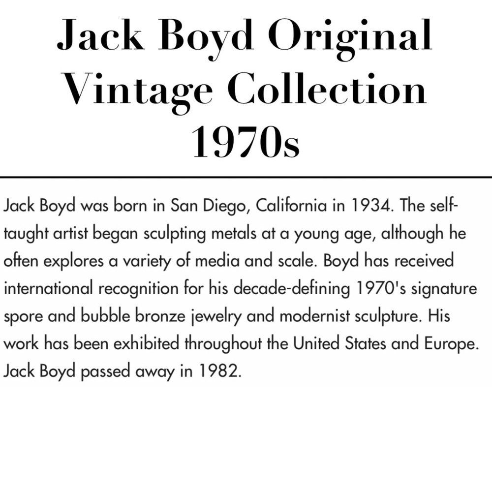 Vintage Jack Boyd Bronze Ring with Pearl - Picture 2 of 8